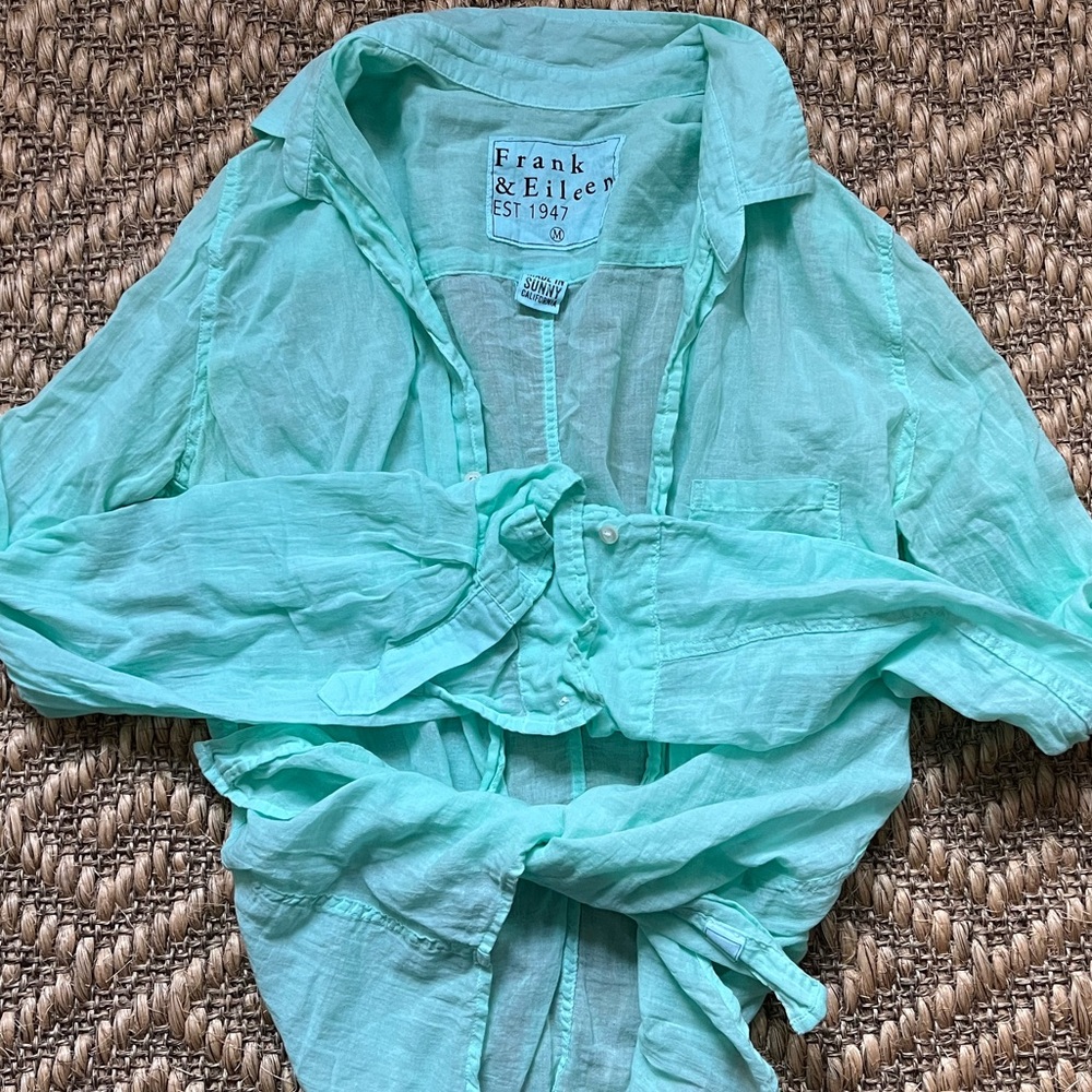 Frank & Eileen Barry 100% Cotton Button-Down Shirt